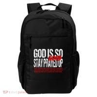 God Is So Good Stay Prayed Up Backpack thumb 0