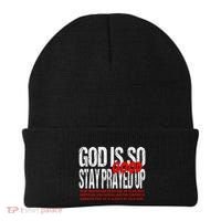God Is So Good Stay Prayed Up Beanie thumb 0