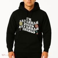 Groovy Im Savannah Doing Savannah Things Funny MotherS Day Hoodie thumb 2