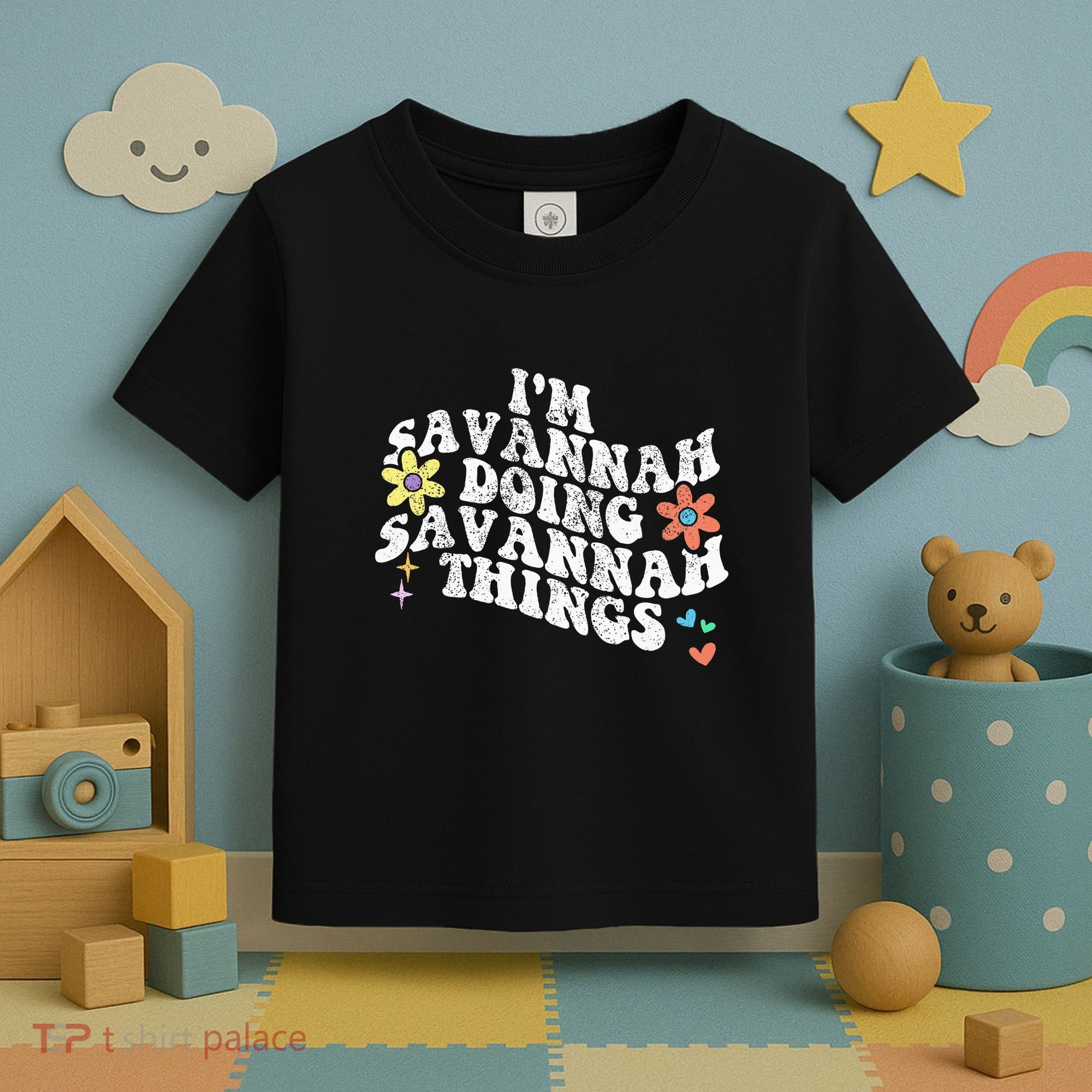 Groovy Im Savannah Doing Savannah Things Funny MotherS Day Toddler T-Shirt