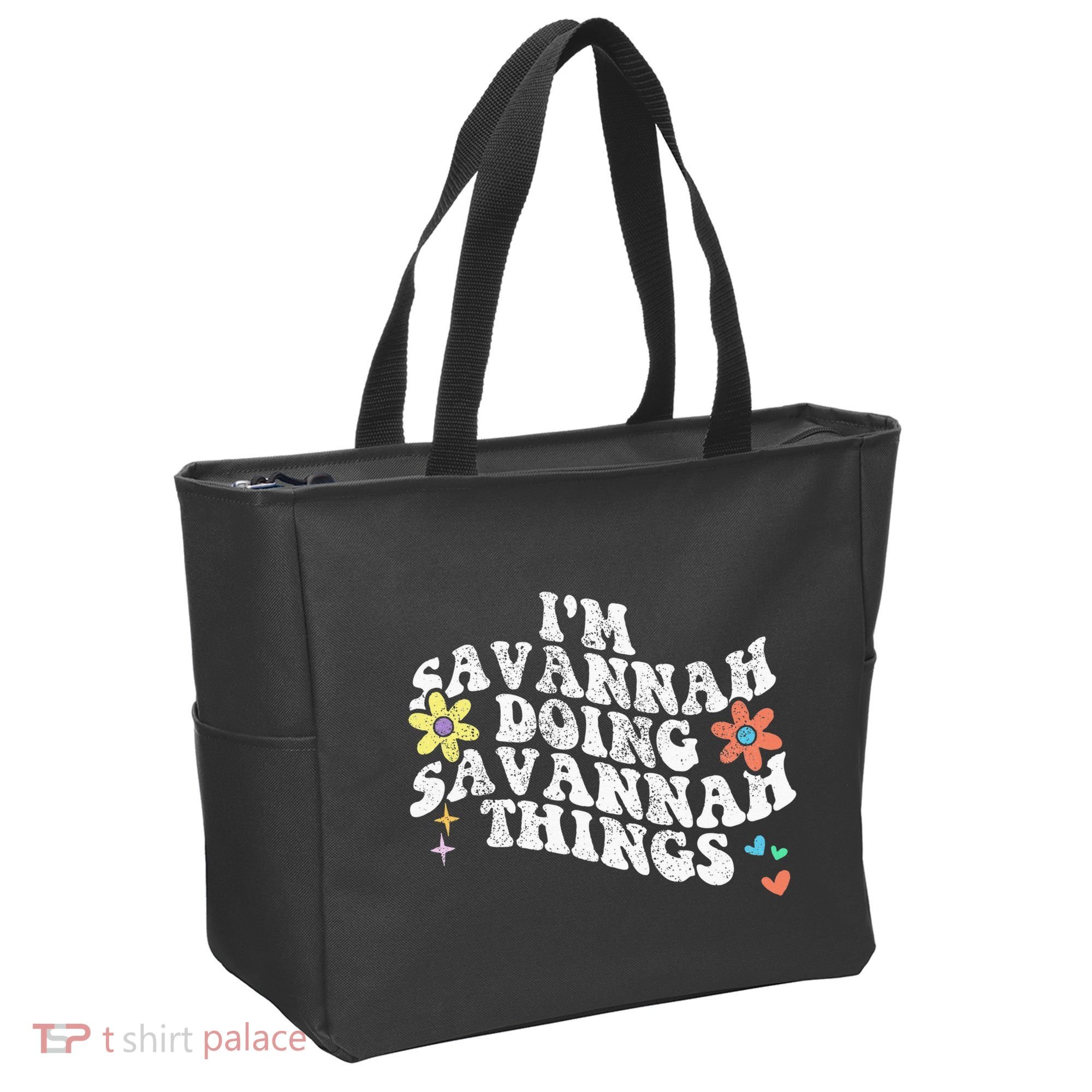 Groovy Im Savannah Doing Savannah Things Funny MotherS Day Tote Bag