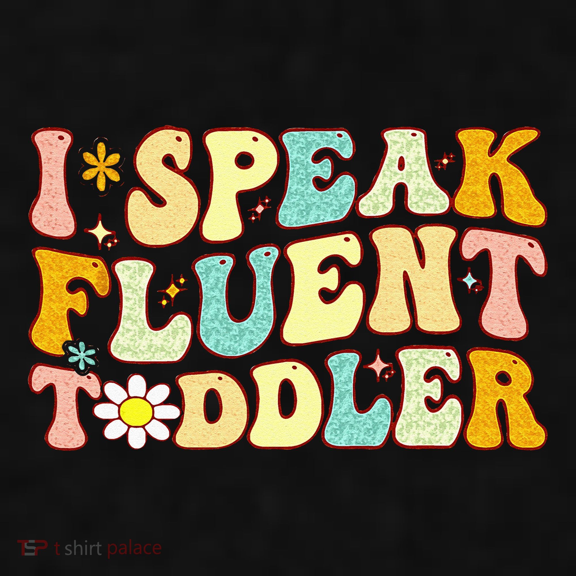 Groovy I Speak Fluent Funny Daycare Provider Teacher Ladies PosiCharge Tri-Blend Wicking Tank