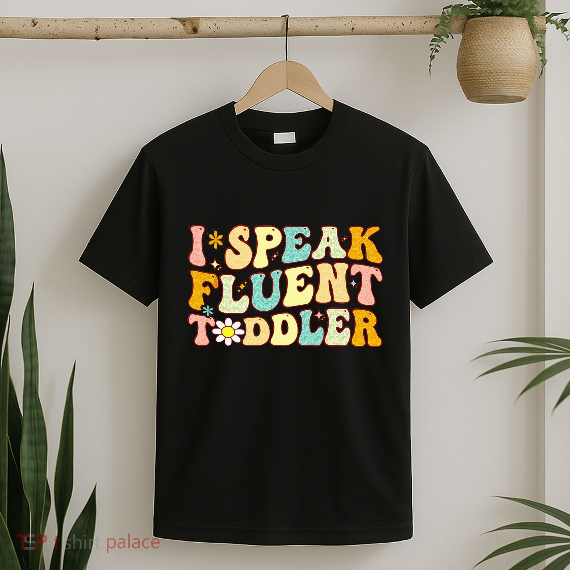 Groovy I Speak Fluent Funny Daycare Provider Teacher T-Shirt