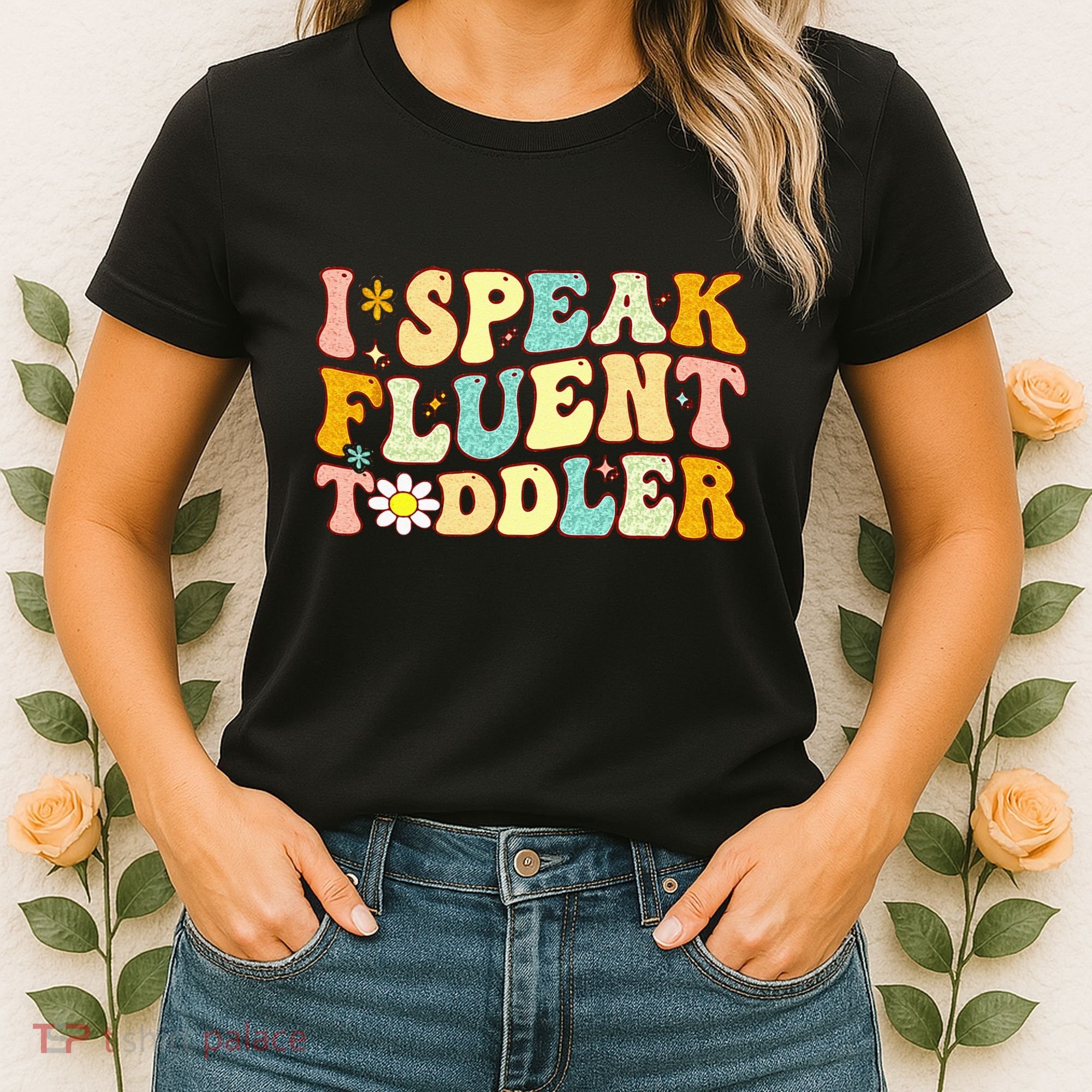 Groovy I Speak Fluent Funny Daycare Provider Teacher Women's T-Shirt