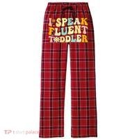 Groovy I Speak Fluent Funny Daycare Provider Teacher Women's Flannel Plaid Pajama Pants thumb 0
