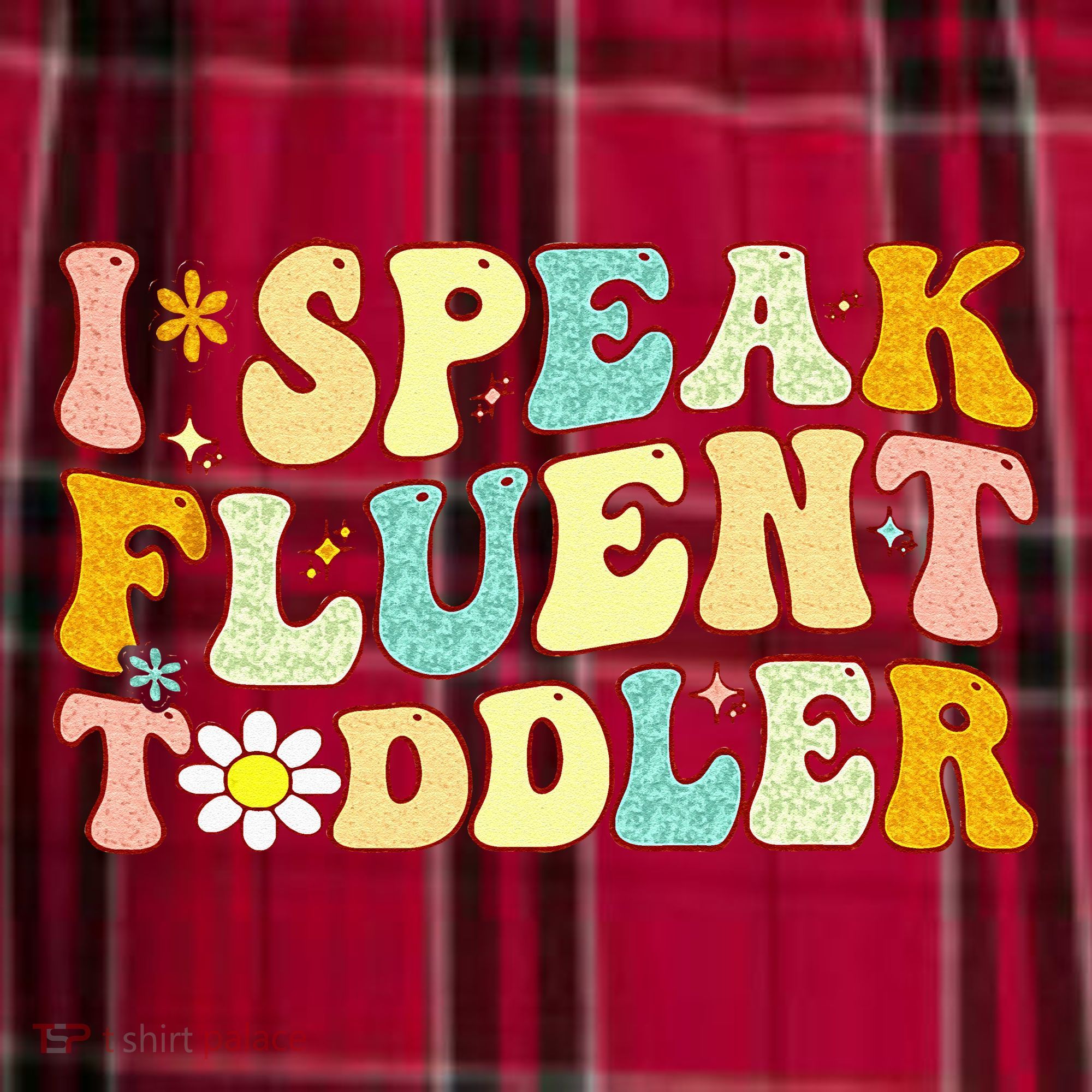Groovy I Speak Fluent Funny Daycare Provider Teacher Women's Flannel Plaid Pajama Pants