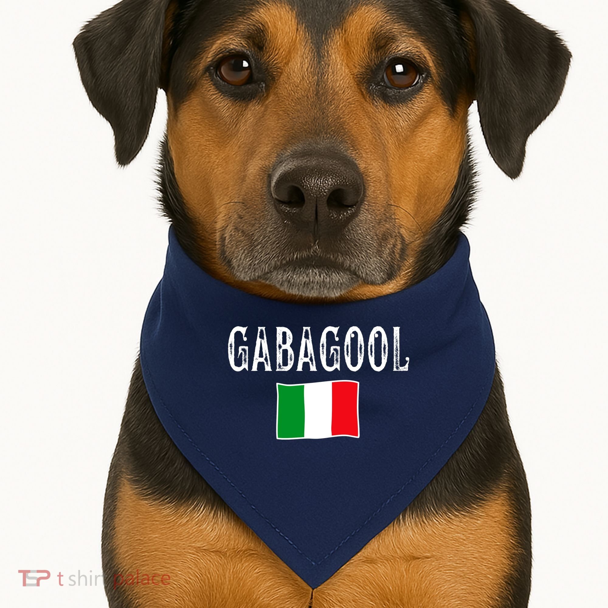 Gabagool Italian Slang Italian Saying USA-Made Doggie Bandana