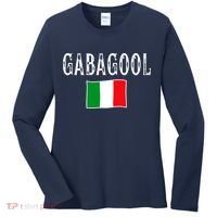 Gabagool Italian Slang Italian Saying Women's Long Sleeve Shirt thumb 0