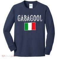 Gabagool Italian Slang Italian Saying Kids Long Sleeve Shirt thumb 0