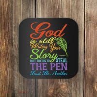 God Is Still Writing Your Story Coaster thumb 0