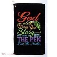 God Is Still Writing Your Story Golf Towel thumb 0