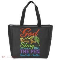 God Is Still Writing Your Story Tote Bag thumb 0