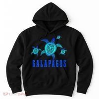 Galapagos Islands Sea Turtle Tribal Pattern Scuba Diving Hoodie thumb 0