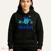 Galapagos Islands Sea Turtle Tribal Pattern Scuba Diving Hoodie thumb 5