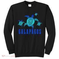 Galapagos Islands Sea Turtle Tribal Pattern Scuba Diving Sweatshirt thumb 0