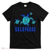 Galapagos Islands Sea Turtle Tribal Pattern Scuba Diving T-Shirt thumb 0