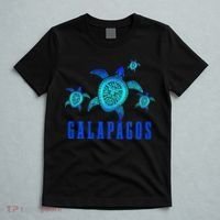 Galapagos Islands Sea Turtle Tribal Pattern Scuba Diving T-Shirt thumb 5