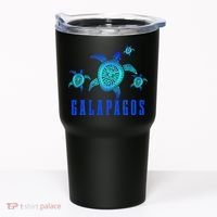 Galapagos Islands Sea Turtle Tribal Pattern Scuba Diving Tumbler thumb 0
