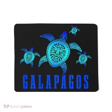 Galapagos Islands Sea Turtle Tribal Pattern Scuba Diving Mousepad