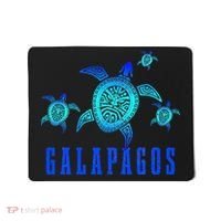Galapagos Islands Sea Turtle Tribal Pattern Scuba Diving Mousepad thumb 0