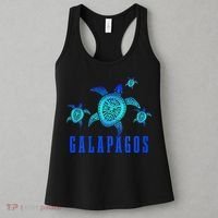 Galapagos Islands Sea Turtle Tribal Pattern Scuba Diving Women's Tank Top thumb 3