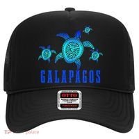 Galapagos Islands Sea Turtle Tribal Pattern Scuba Diving Hat thumb 0