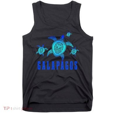 Galapagos Islands Sea Turtle Tribal Pattern Scuba Diving Tank Top