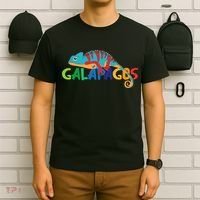 Galapagos Islands Summer Colorful Chameleon Exotic Animal T-Shirt thumb 6