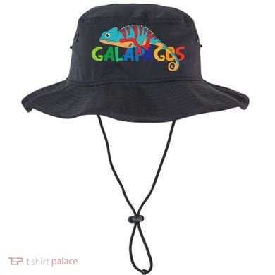 Galapagos Islands Summer Colorful Chameleon Exotic Animal Bucket Hat