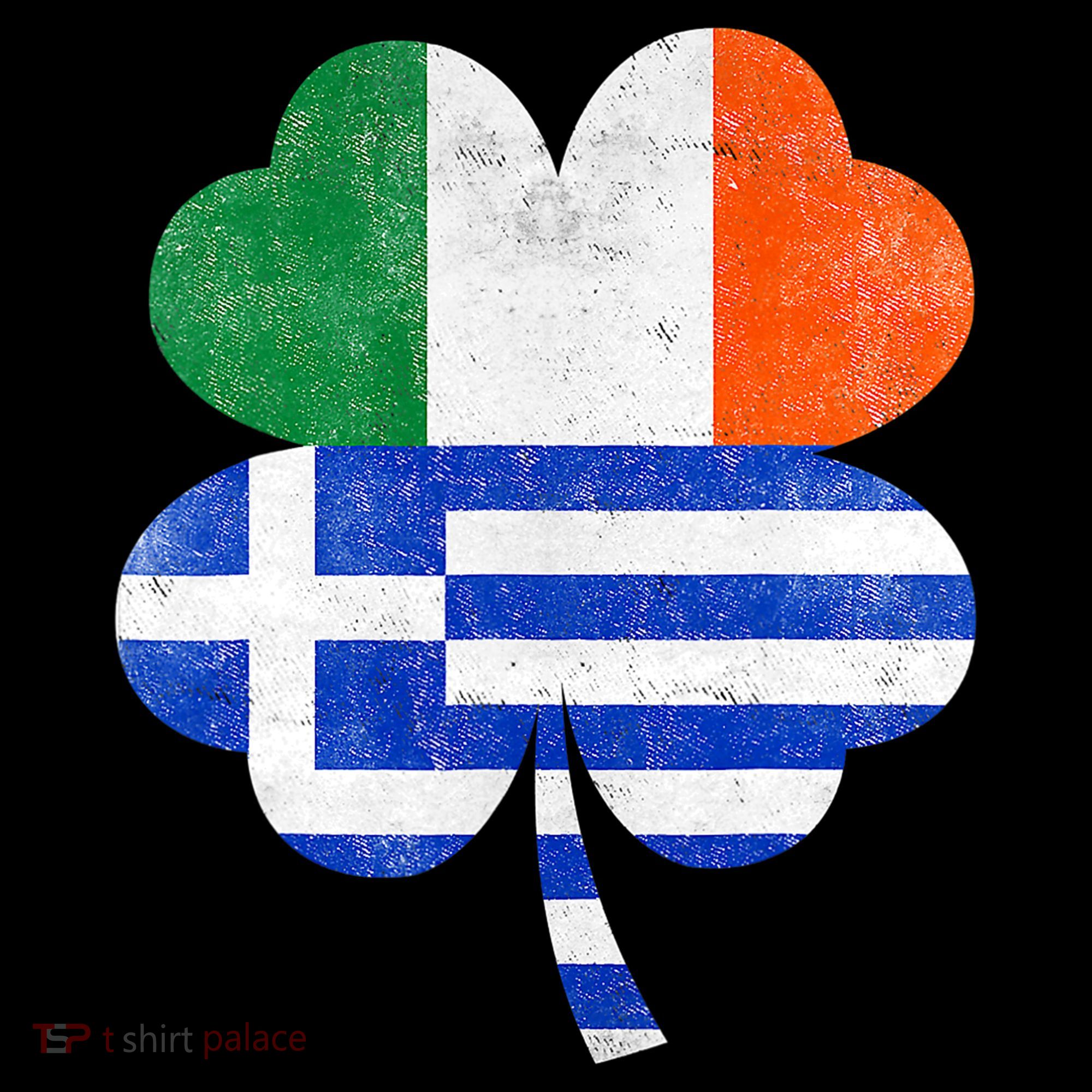 Greek Irish Shamrock Greece Ireland Flag St. Patrick's Day Coffee Mug