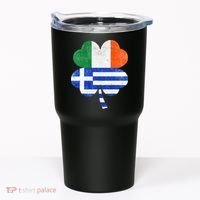 Greek Irish Shamrock Greece Ireland Flag St. Patrick's Day Tumbler thumb 0