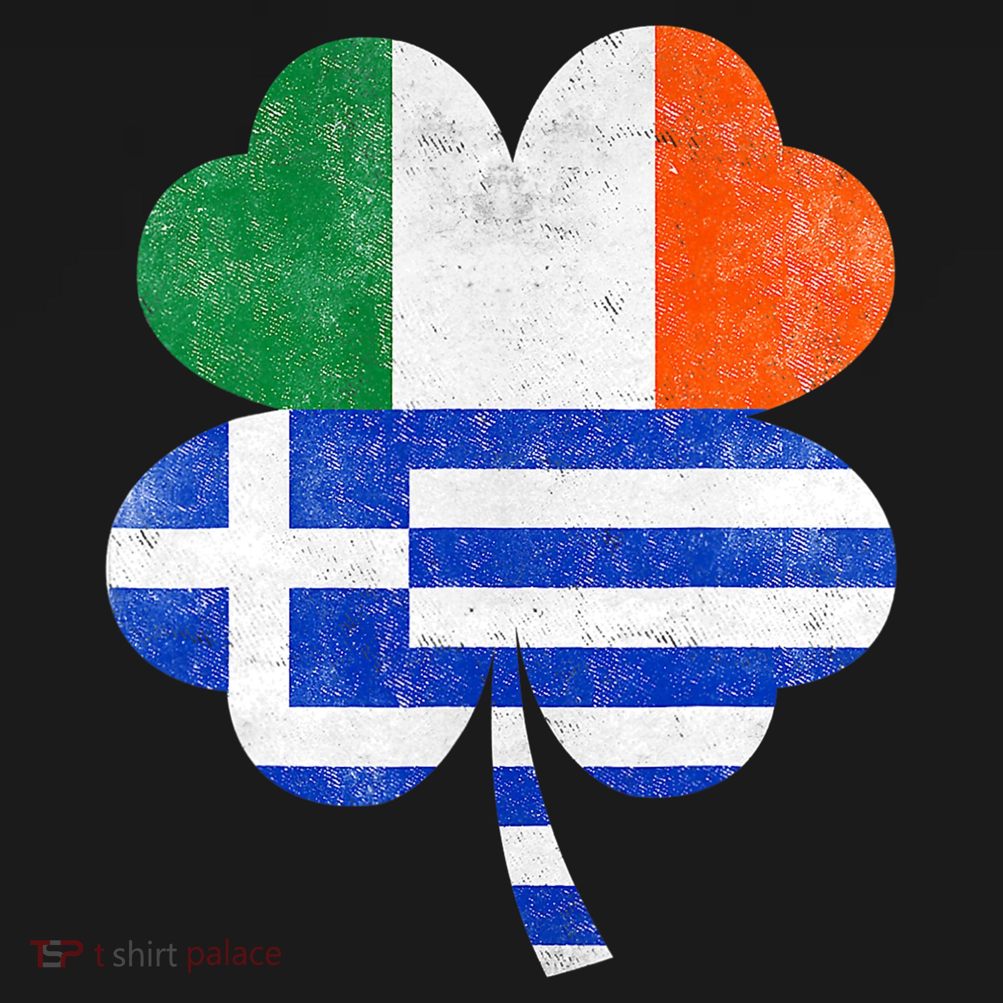 Greek Irish Shamrock Greece Ireland Flag St. Patrick's Day Ornament