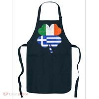 Greek Irish Shamrock Greece Ireland Flag St. Patrick's Day Apron thumb 0