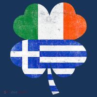 Greek Irish Shamrock Greece Ireland Flag St. Patrick's Day Women's Hoodie thumb 2