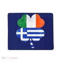 Greek Irish Shamrock Greece Ireland Flag St. Patrick's Day Mousepad thumb 0