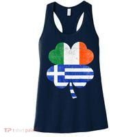 Greek Irish Shamrock Greece Ireland Flag St. Patrick's Day Women's Tank Top thumb 0