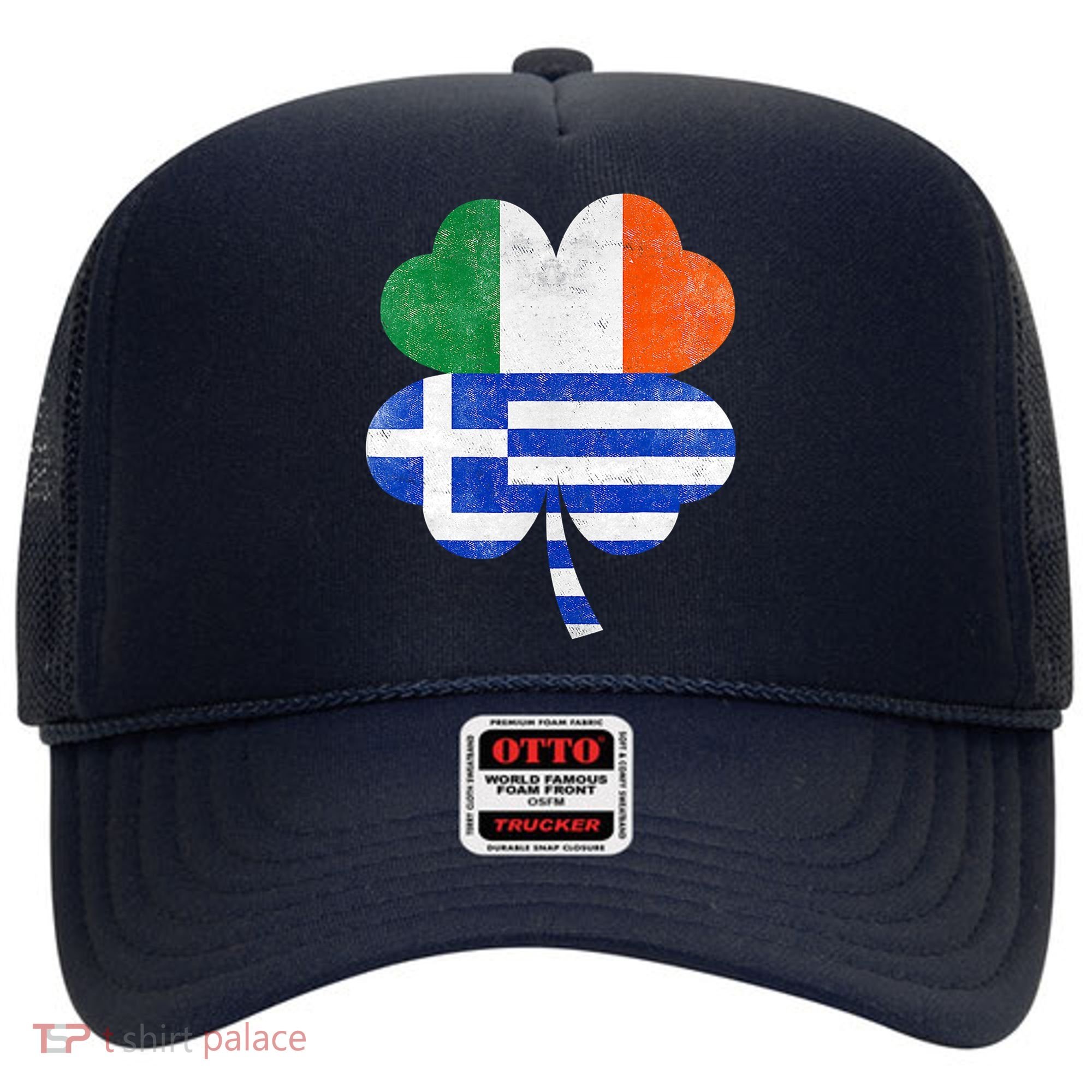 Greek Irish Shamrock Greece Ireland Flag St. Patrick's Day Hat