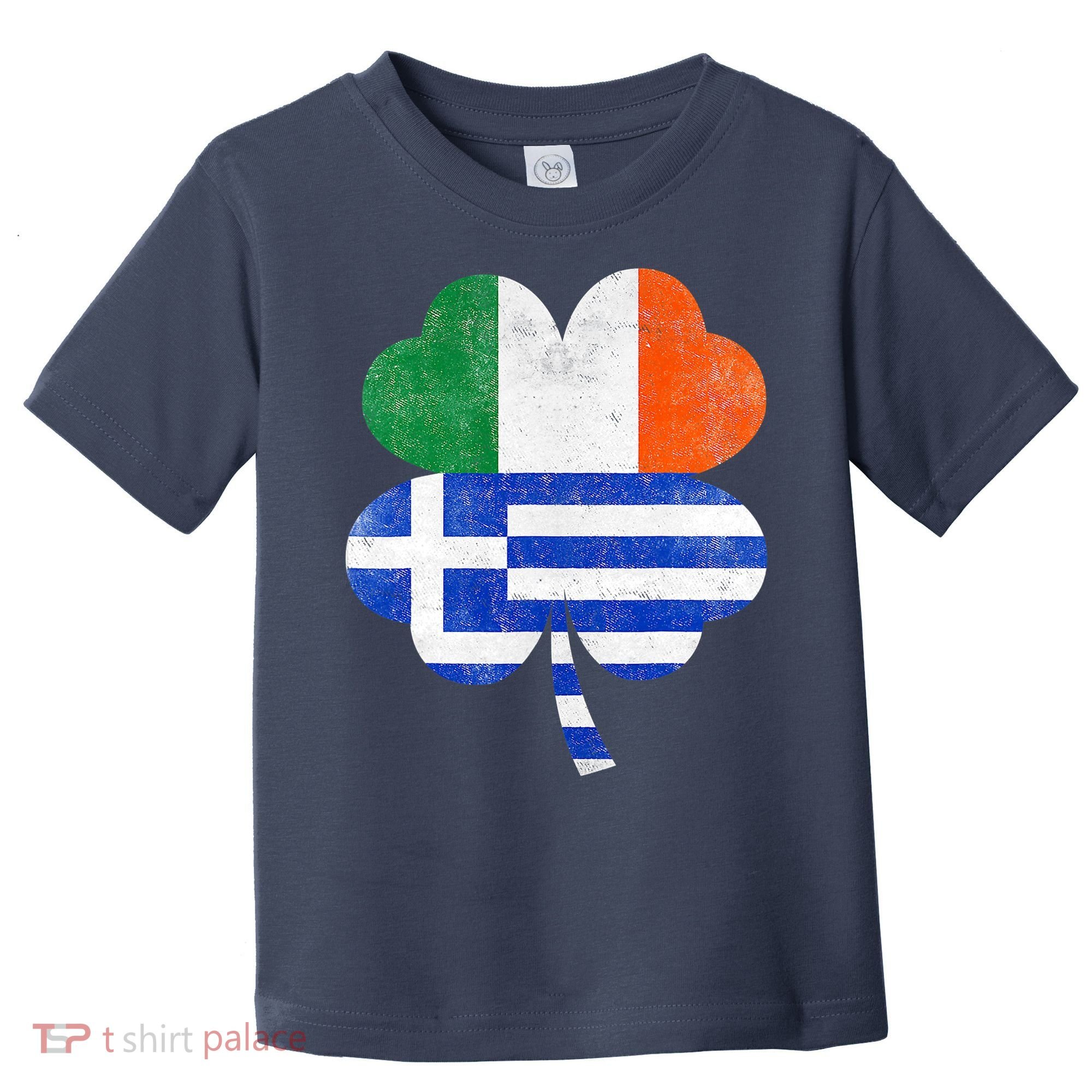 Greek Irish Shamrock Greece Ireland Flag St. Patrick's Day Toddler T-Shirt