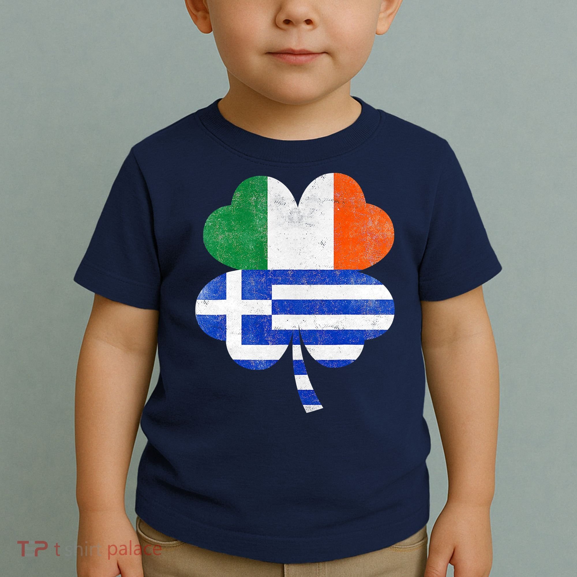 Greek Irish Shamrock Greece Ireland Flag St. Patrick's Day Toddler T-Shirt