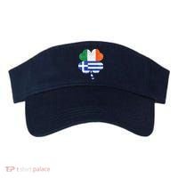 Greek Irish Shamrock Greece Ireland Flag St. Patrick's Day Visor thumb 0