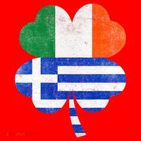 Greek Irish Shamrock Greece Ireland Flag St. Patrick's Day Santa Hat thumb 1