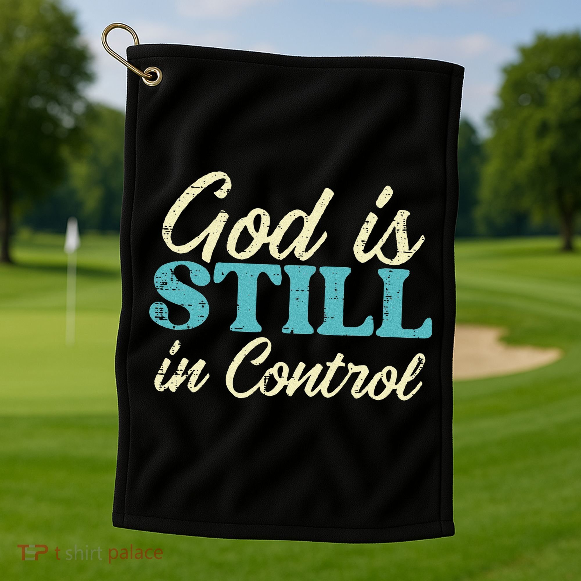 God Is Still In Control Jesus Faith Christian Women Golf Towel