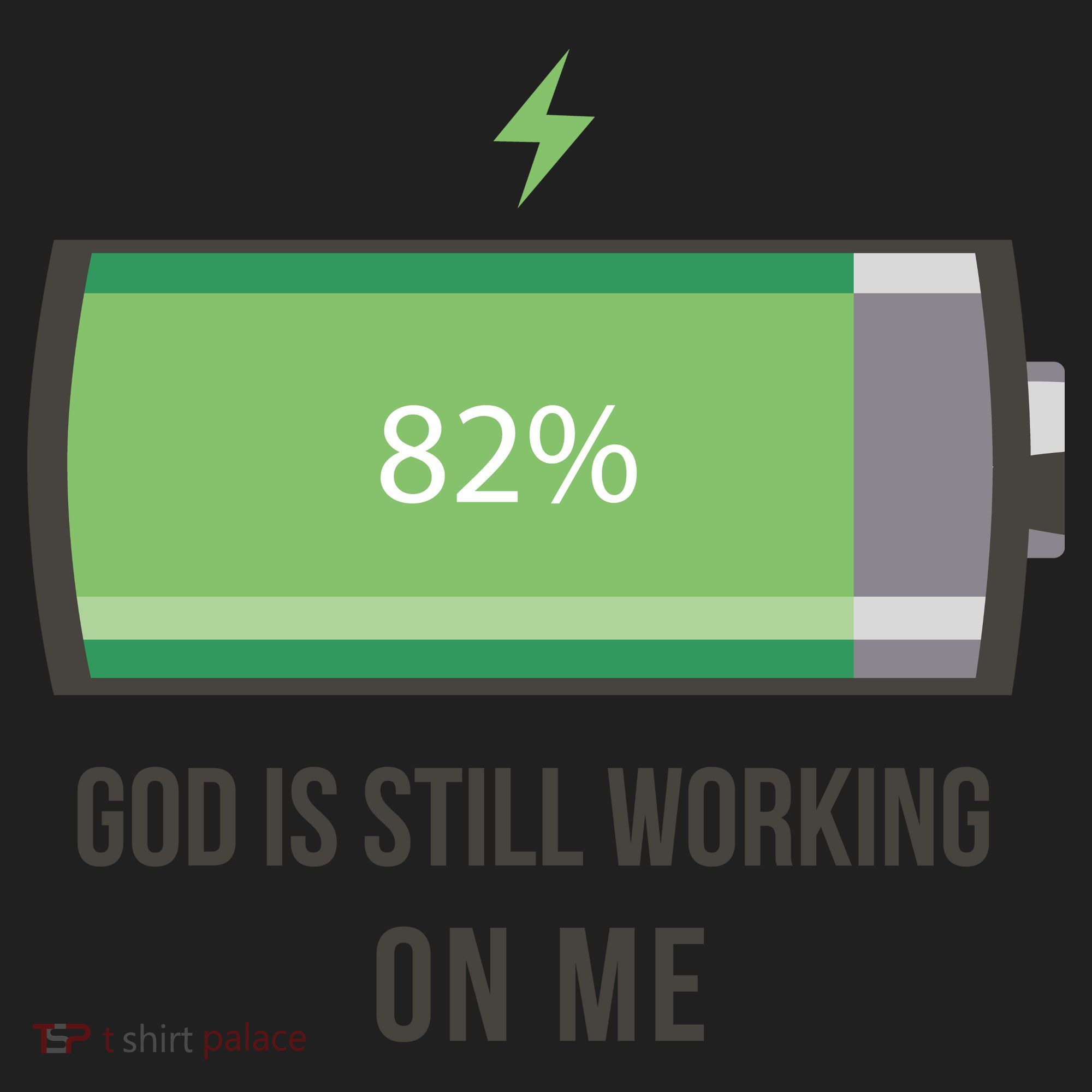 God Is Still Working On Me Battery Loading Women's Sweatshirt