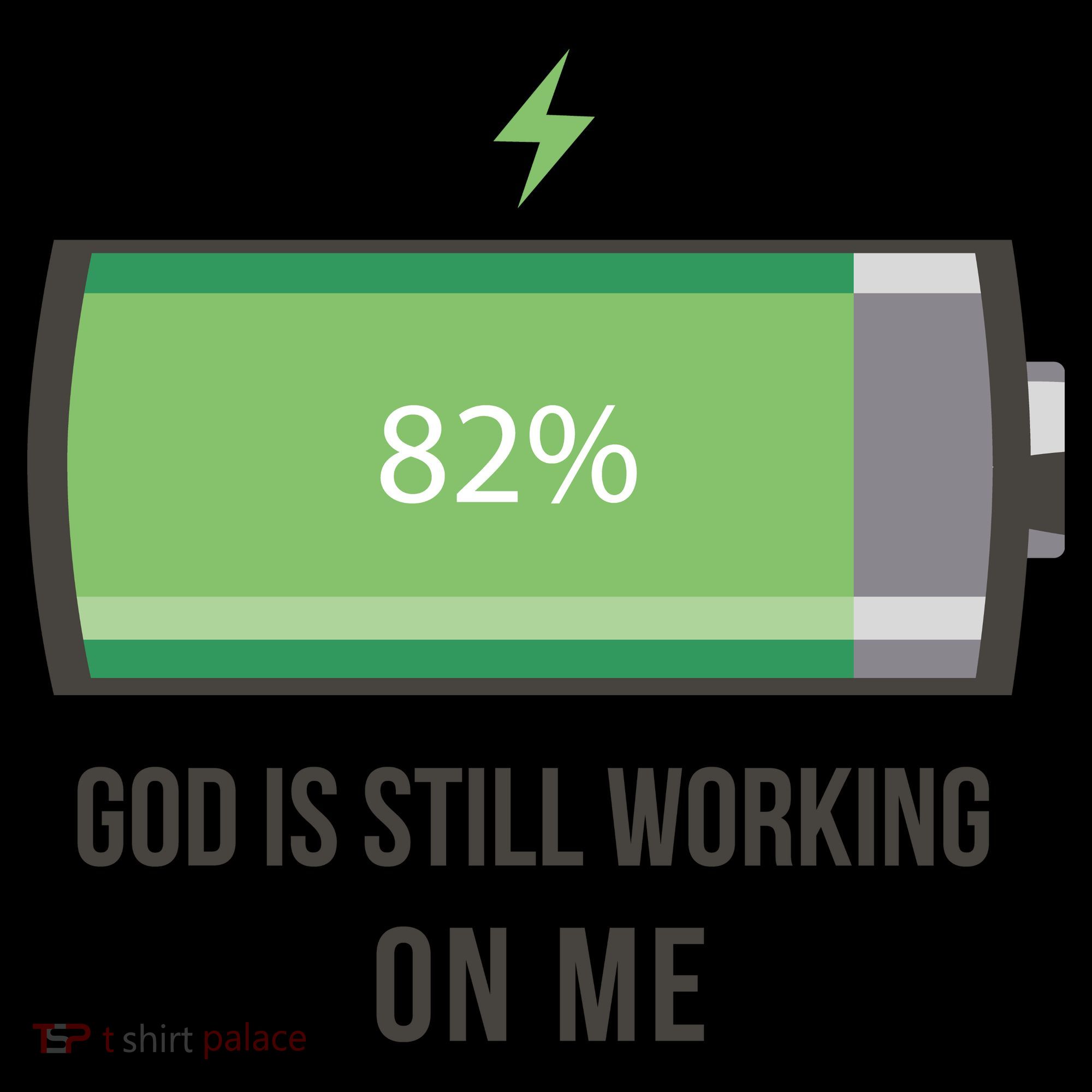 God Is Still Working On Me Battery Loading Coaster