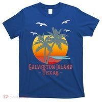 Galveston Island Texas Vintage Beach Souvenir Meaningful Gift T-Shirt thumb 0