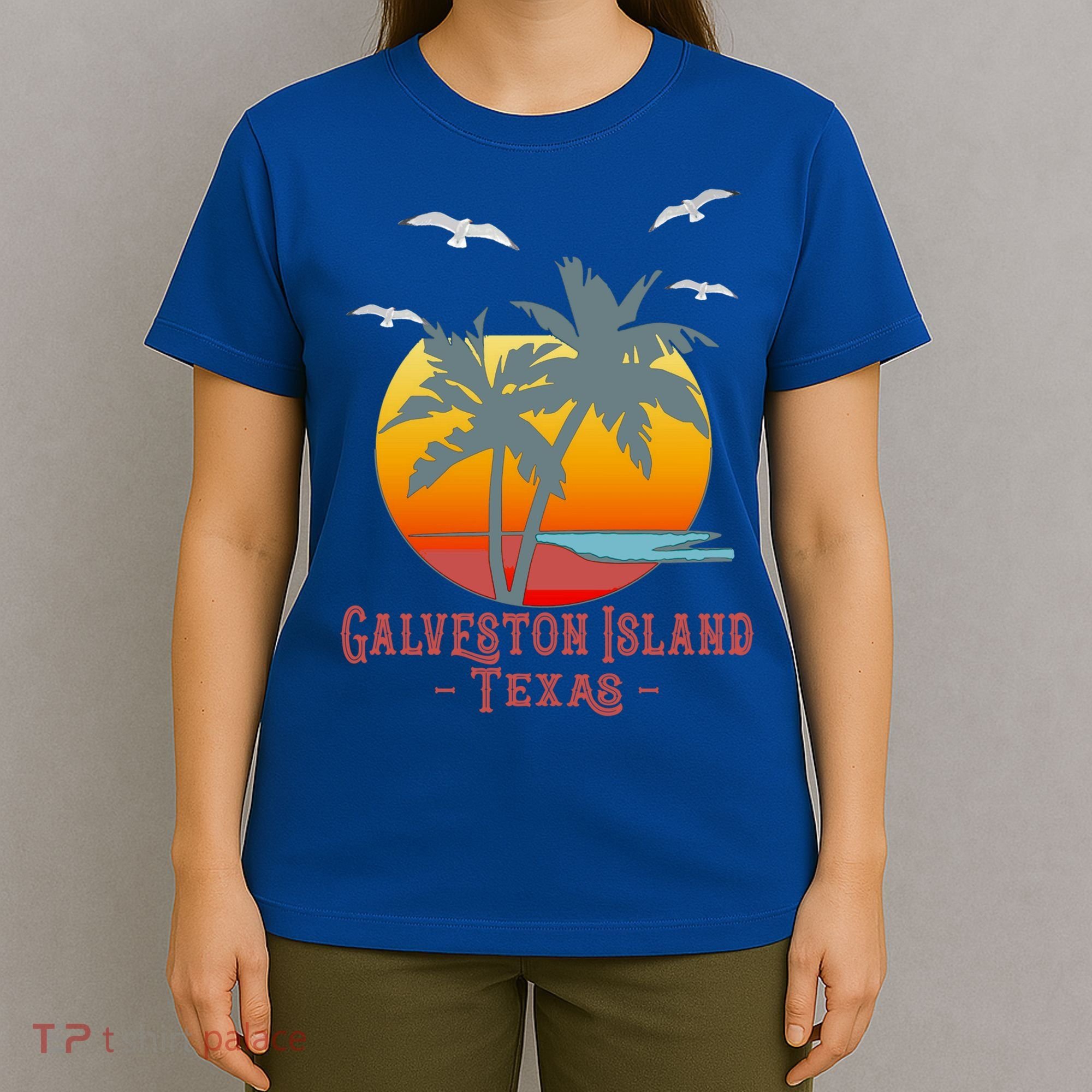 Galveston Island Texas Vintage Beach Souvenir Meaningful Gift T-Shirt