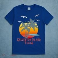 Galveston Island Texas Vintage Beach Souvenir Meaningful Gift T-Shirt thumb 5