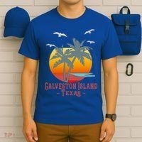 Galveston Island Texas Vintage Beach Souvenir Meaningful Gift T-Shirt thumb 6
