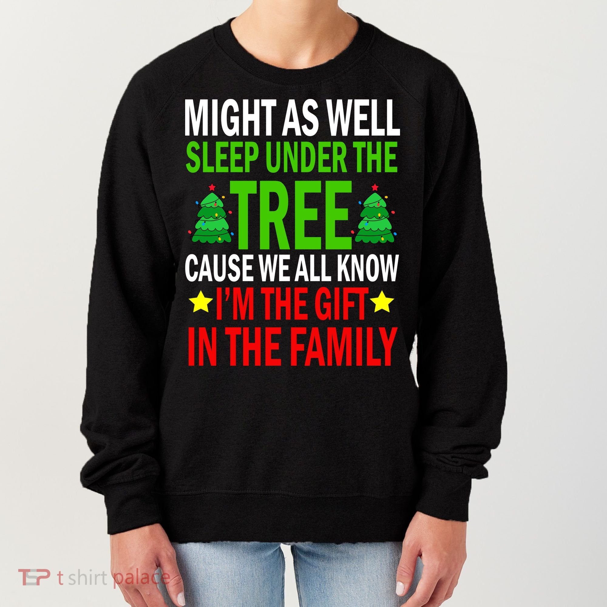 Gift In The Family Funny Christmas Holiday Women's Sweatshirt