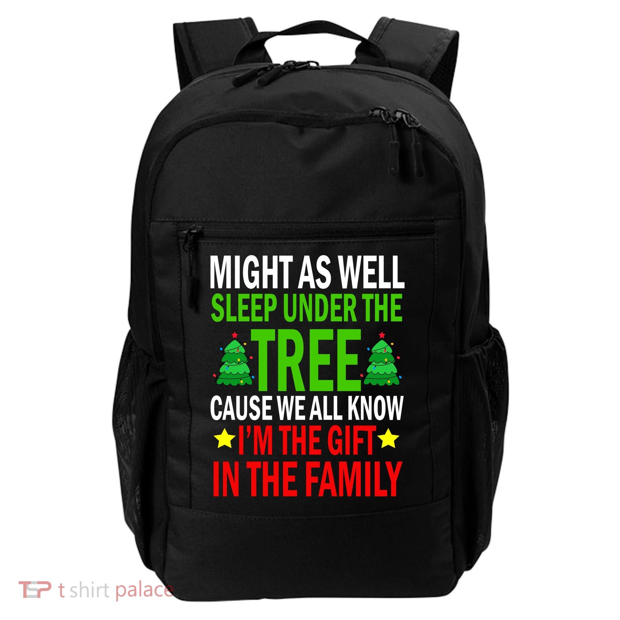 Gift In The Family Funny Christmas Holiday Backpack